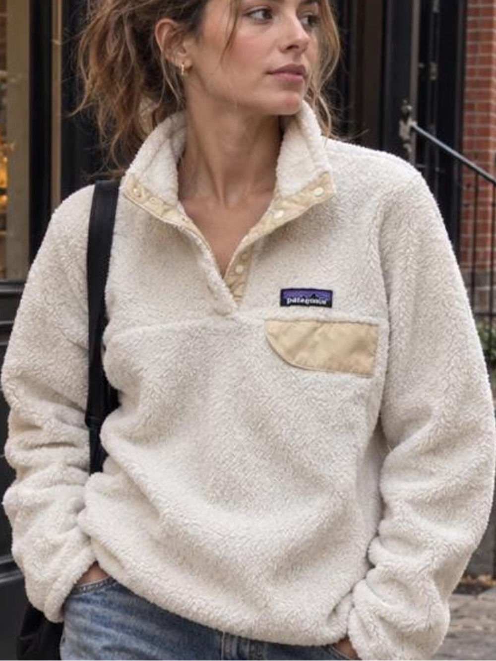 Medium Women’s Patagonia Snap-T Fleece Fleece Pullover White